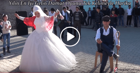 Yılın en iyi gelin damat oyunu, tek kelimeyle harika